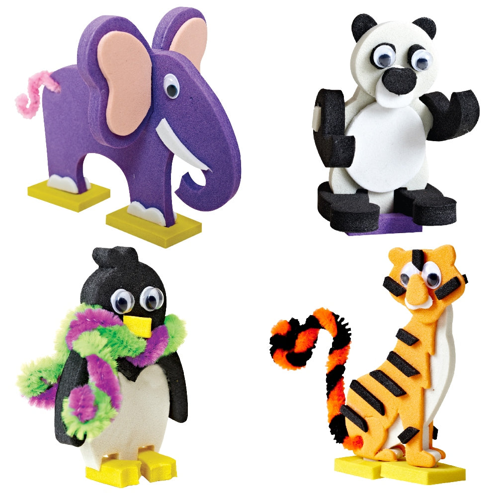 Mapology Animals 3D Models Assemble Game (13 Animal cut-out sets)