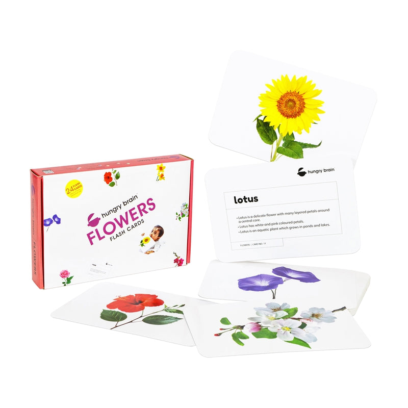 Educational - Flowers Flash Cards for Kids Early Learning