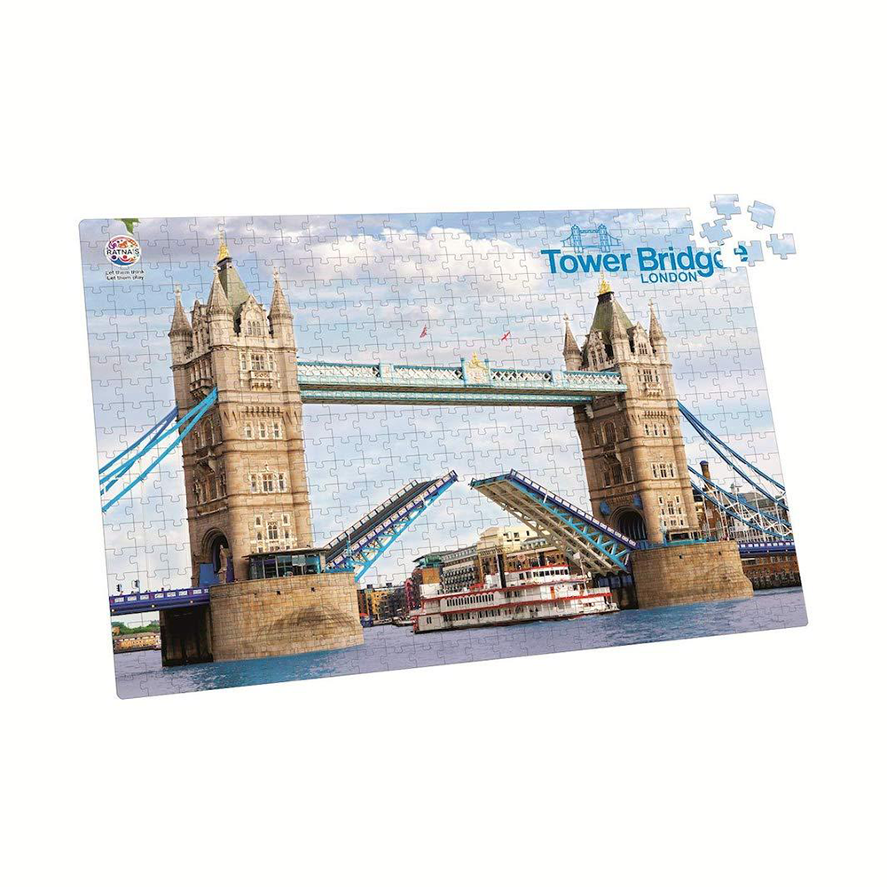 Jumbo Floor Jigsaw Puzzle - London Bridge, Eiffel Tower, Statue of Liberty