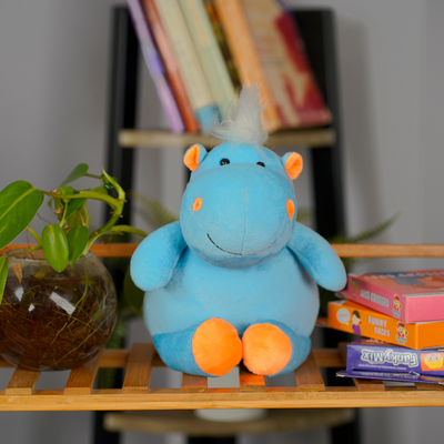 Furrendz Happy Hippo 10" Plush - Blue