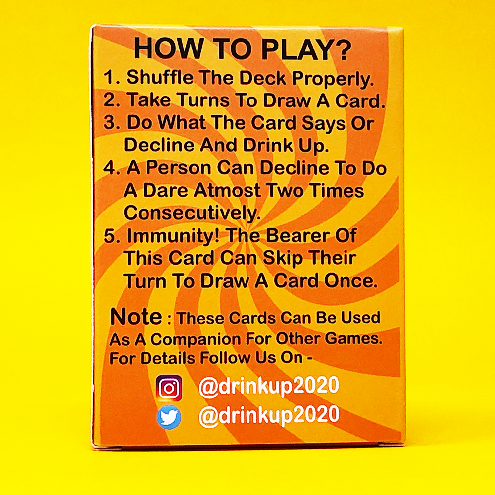 Drink Up Cards Party Game