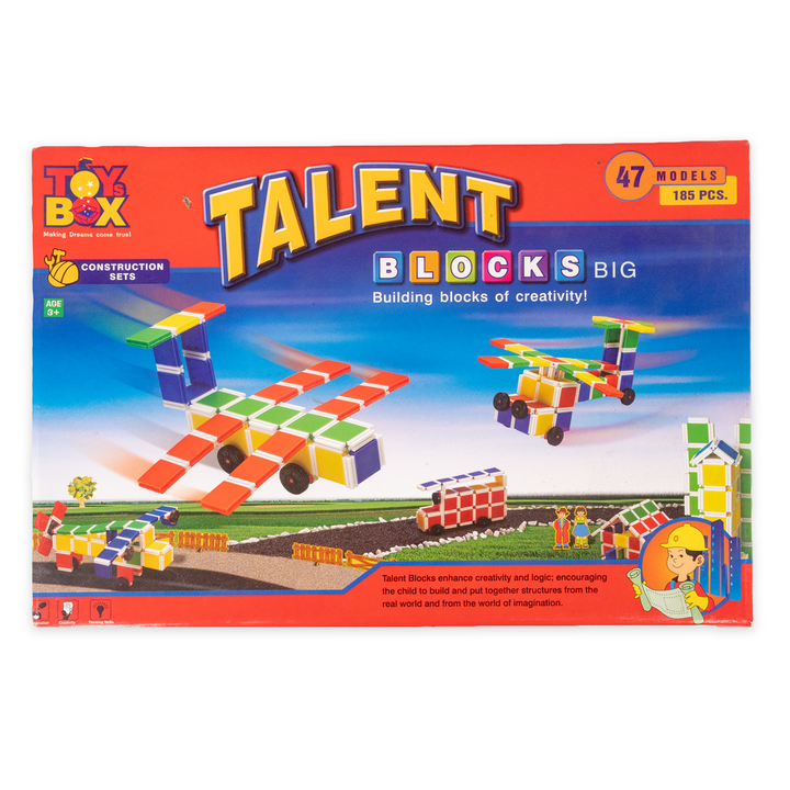 Big Talent Building Blocks - 185 Pieces (3-7 Years)