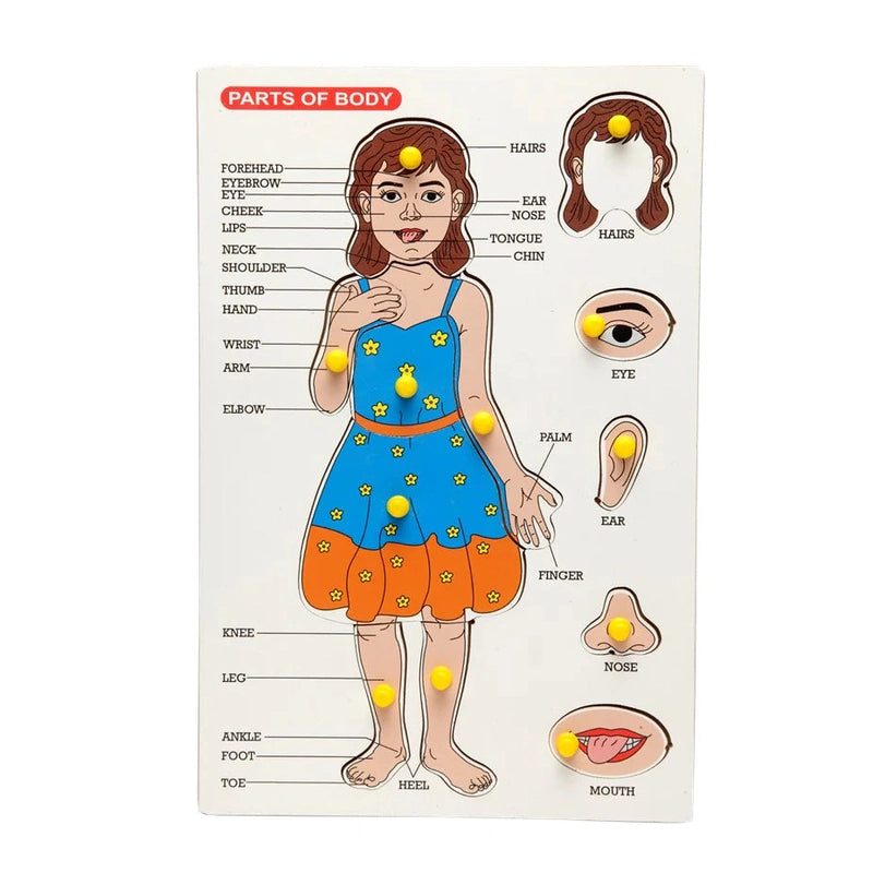 Wooden Body Parts Puzzle for Kids