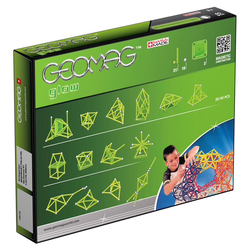 Magnetic Glow Construction Toys (40 Pieces)
