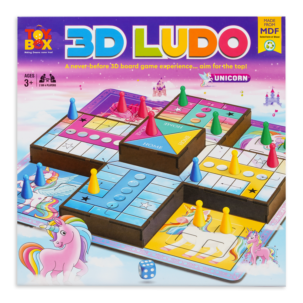 3D Unicorn Ludo Game