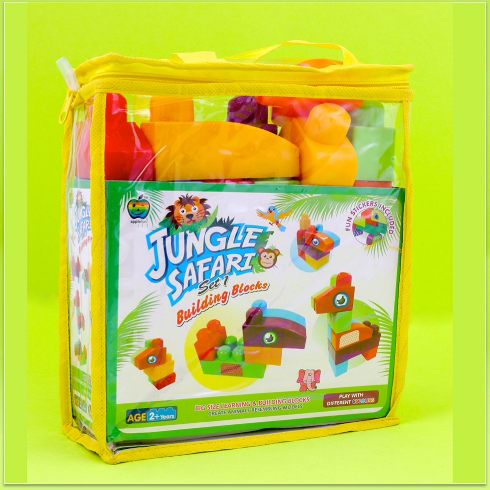 Jungle Safari Building Blocks Game Set 1 (Build Animals)