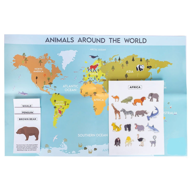 Animal Around The World (Learning and Education Puzzle)