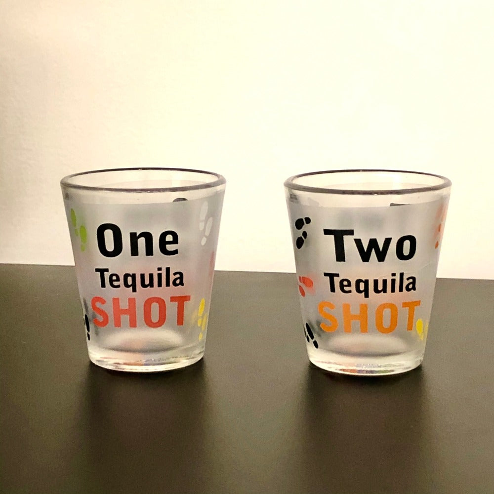 Quirky Shot Glasses With Funky Prints