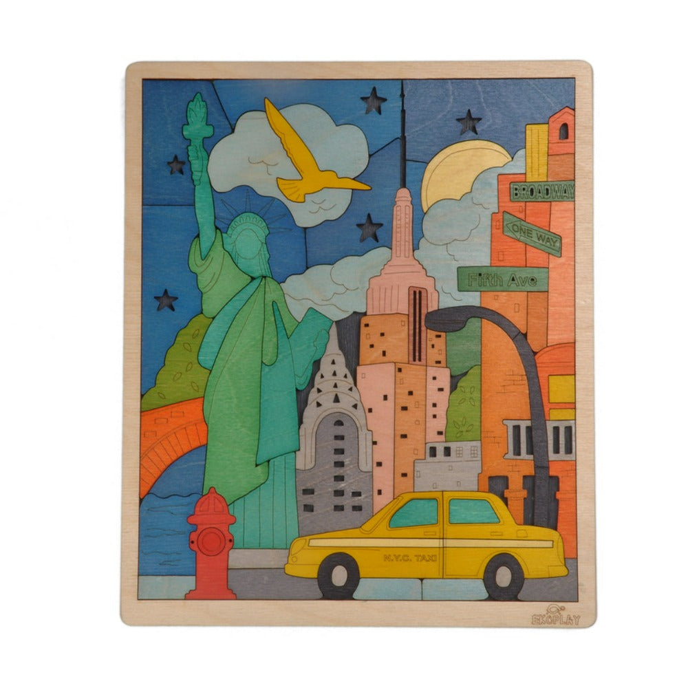 New York - Wooden Puzzle