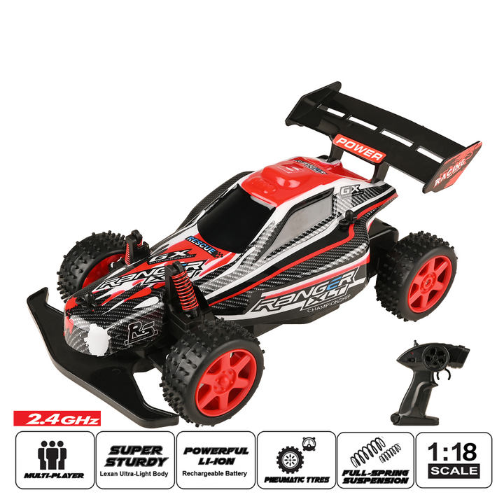 Ranger Alien Racing Car (1:18) Red For Children