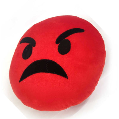 Sterling  Emoji  Cushion (Red) - 30 cm