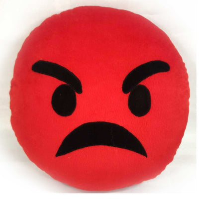 Sterling  Emoji  Cushion (Red) - 30 cm