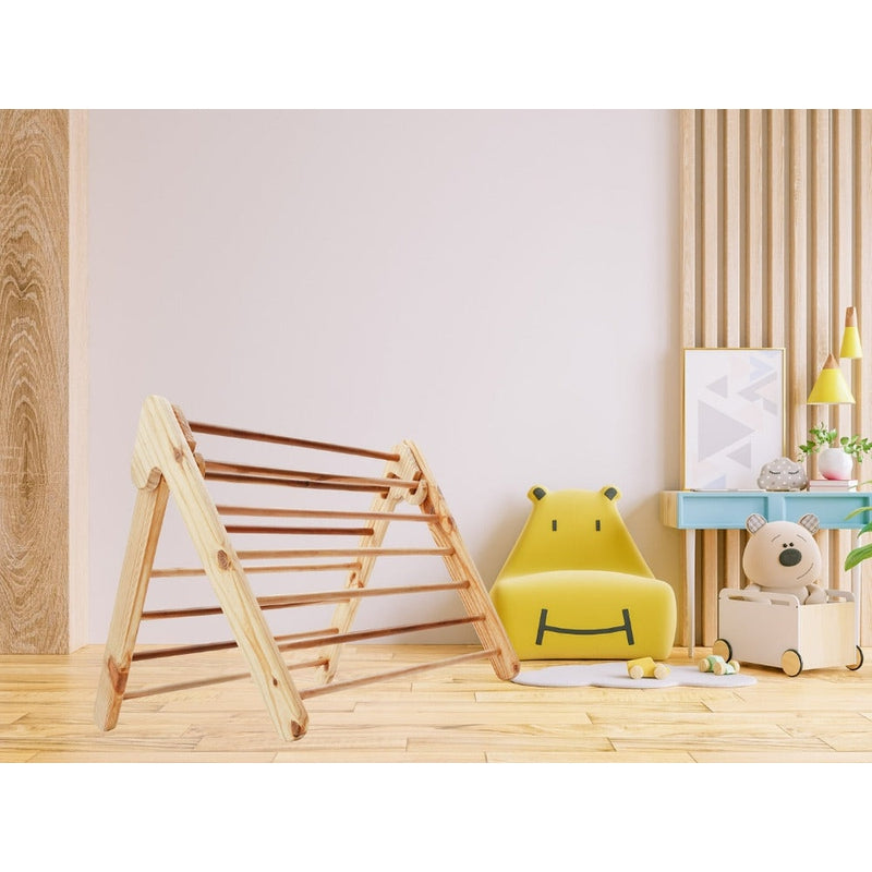 Wooden Pikler Triangle for Toddler (Pine Wood)