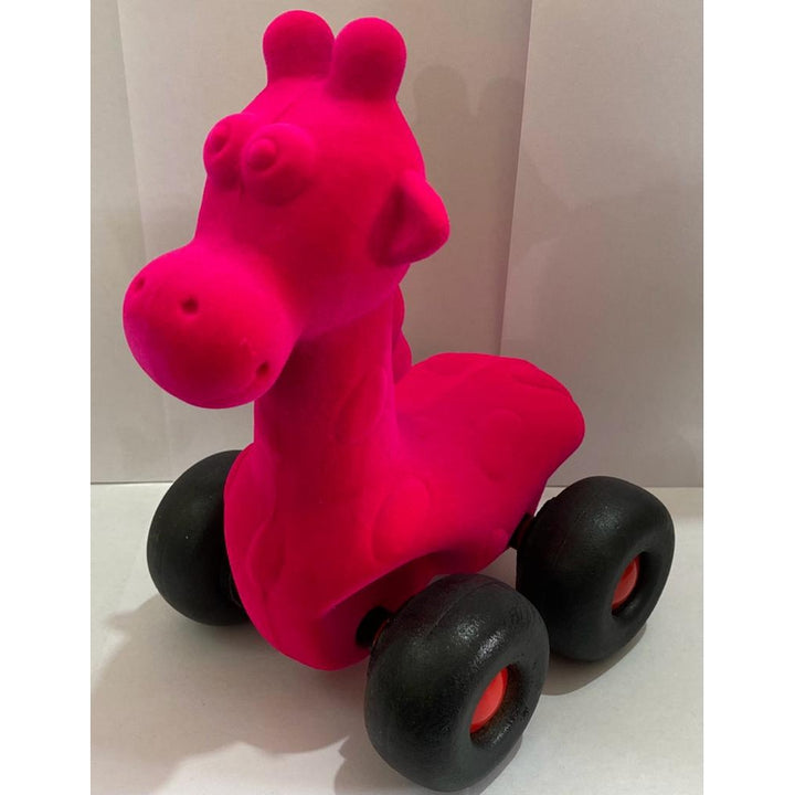 Rubber Giraffe With Wheels (1-2 Years)