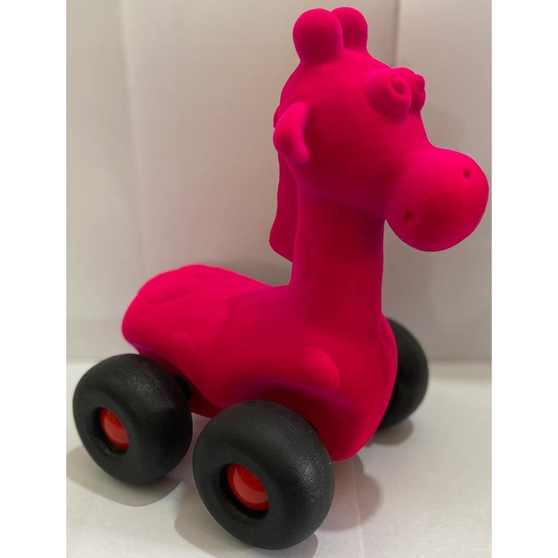 Rubber Giraffe With Wheels (1-2 Years)