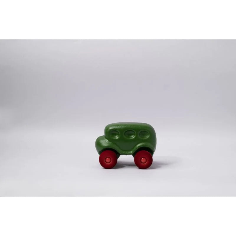 Little Rubber School Bus - Green (1-2  Years)