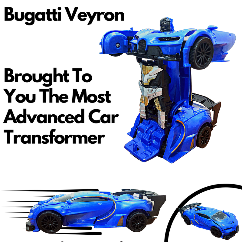 Transformers Toys | Remote Control Car Bugatti Veyron (Dark Blue)