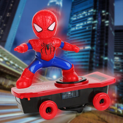 SpiderMan Electric Stunt Scooter Skateboard