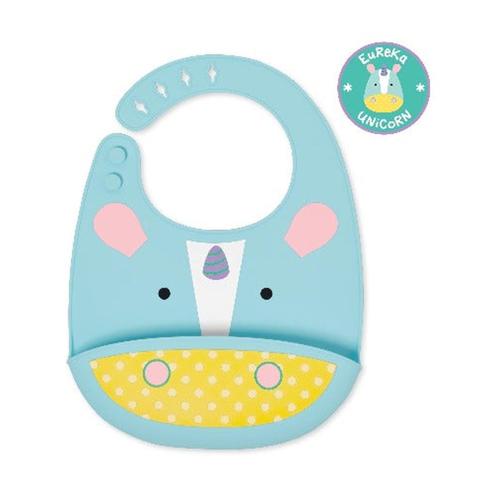 Zoo Fold & Go Silicone Bib
-Unicorn