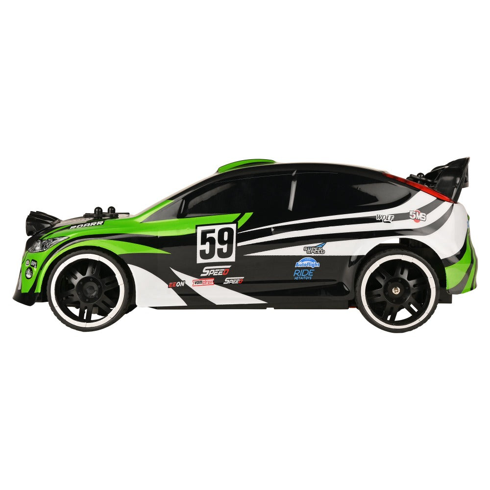 Rally Xtreme Racing Car (1:16) Green For Children