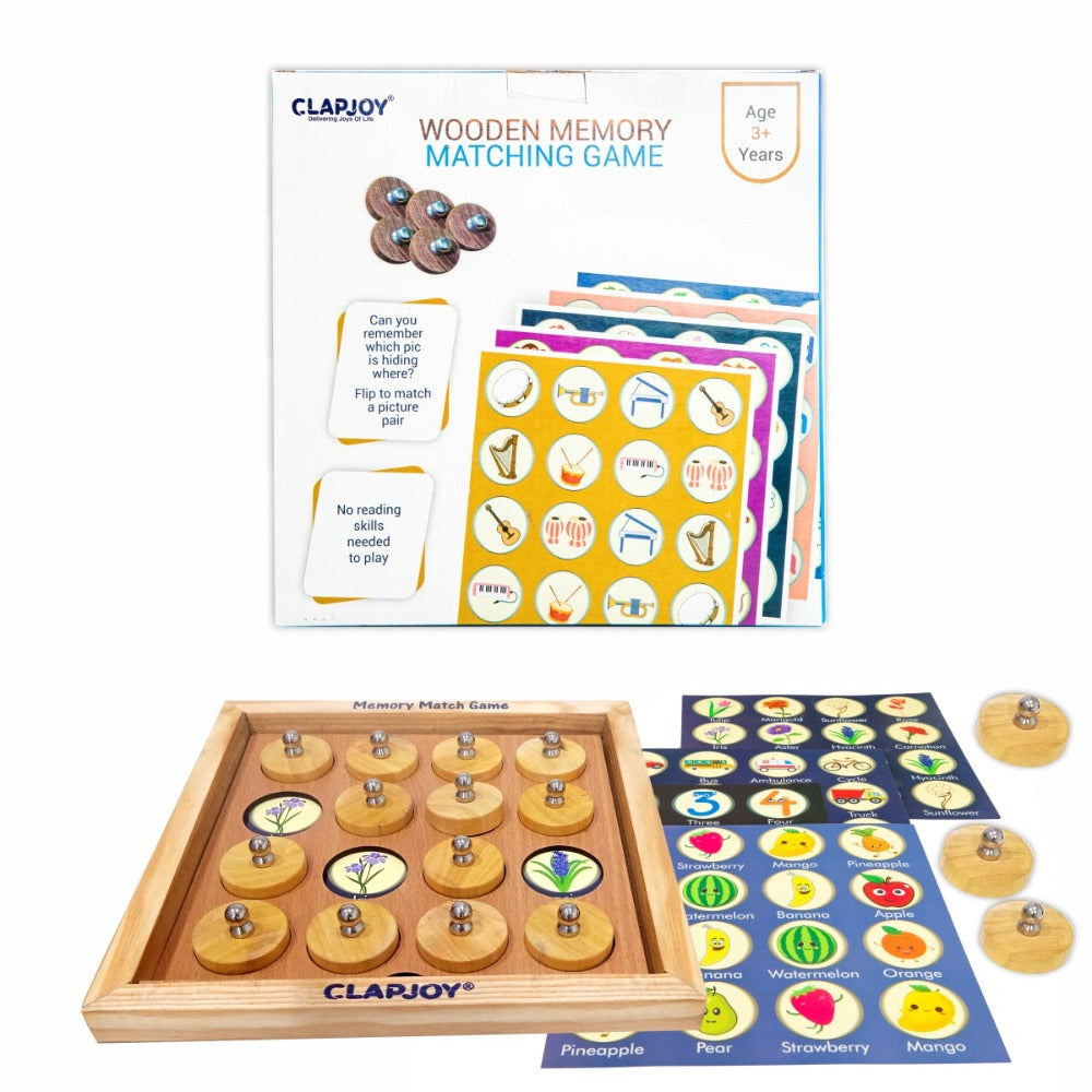 Wooden Memory Match Game