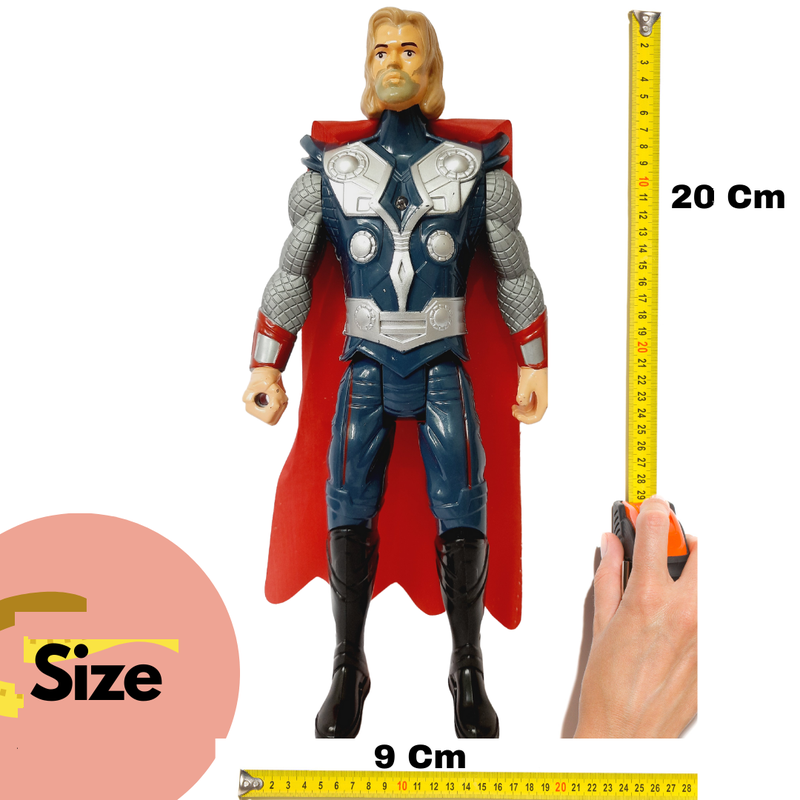 Thor Toy with Light, Thor Hammer, Thor Stormbreaker, Action Figure Toys Set (7 Inch)