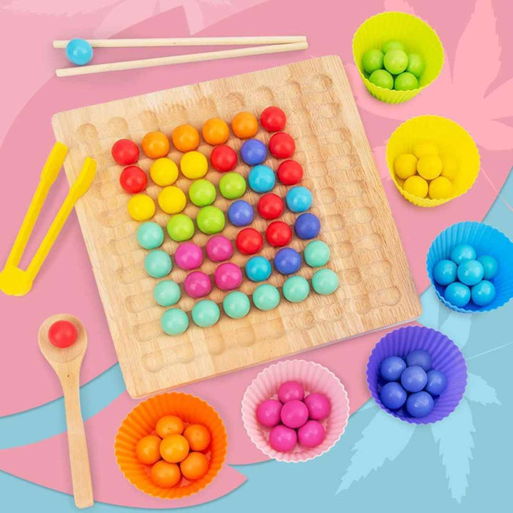 Wooden Board Beads Game