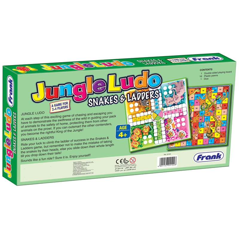 Jungle Ludo and Snakes & Ladders Board Game