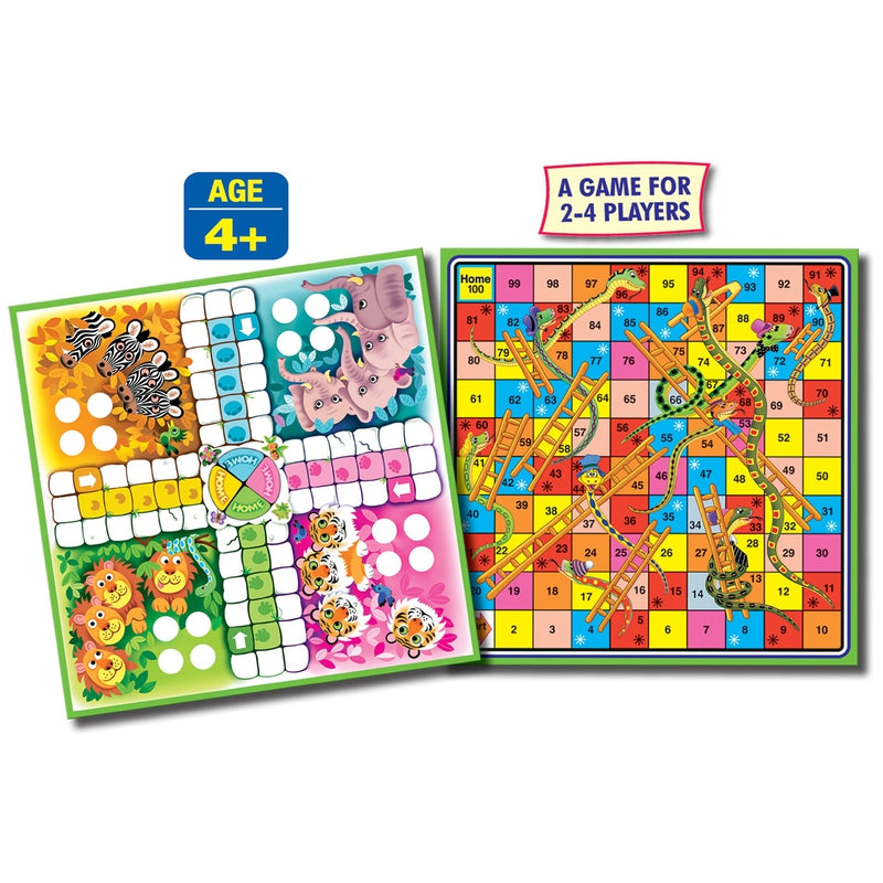 Jungle Ludo and Snakes & Ladders Board Game