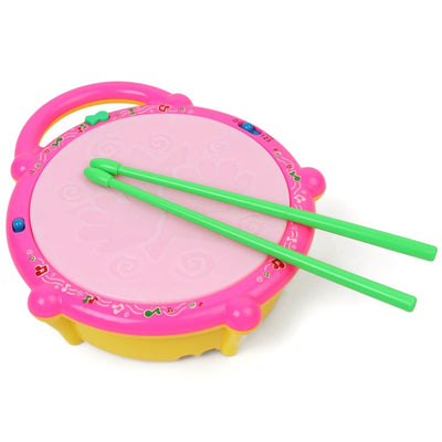 Flash Drum With Sticks Musical Toy For Kids