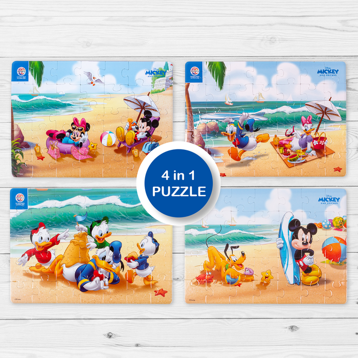 Disney Mickey & Friends 4 in 1 jigsaw puzzle for Kids