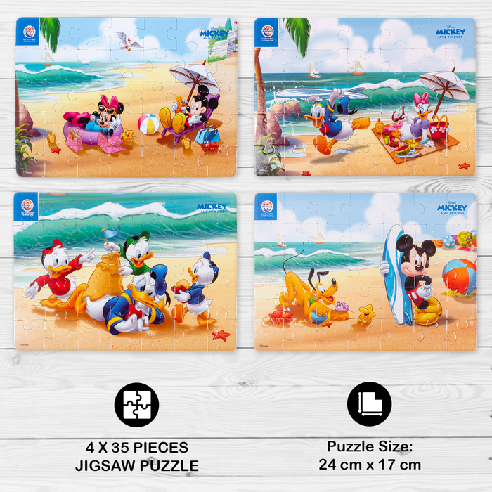 Disney Mickey & Friends 4 in 1 jigsaw puzzle for Kids