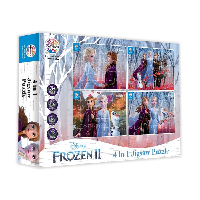 Disney Frozen  4 in 1 jigsaw puzzle for Kids