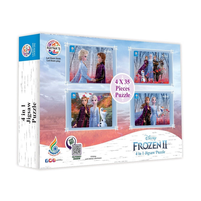 Disney Frozen  4 in 1 jigsaw puzzle for Kids