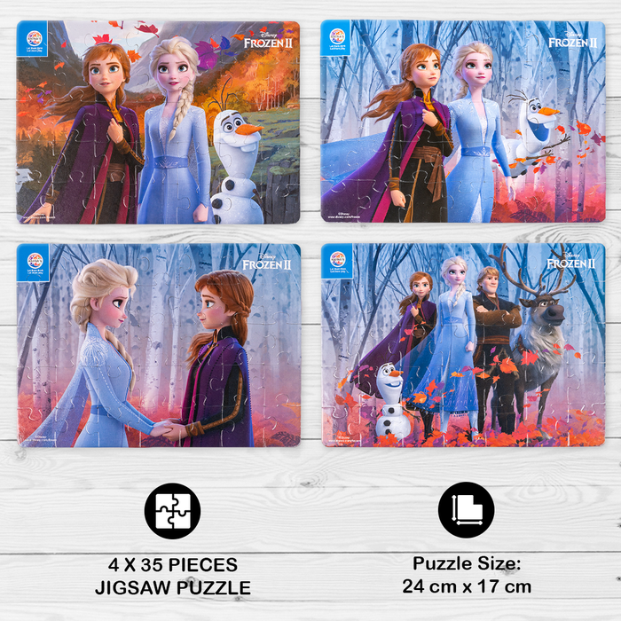 Disney Frozen  4 in 1 jigsaw puzzle for Kids