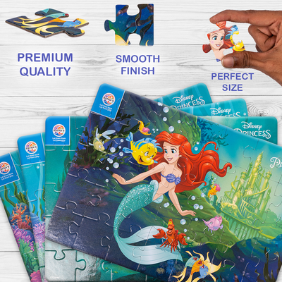 Disney Princess Ariel 4 in 1 jigsaw puzzle for Kids