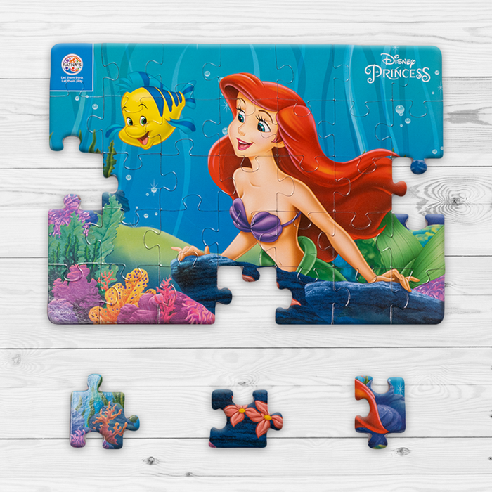 Disney Princess Ariel 4 in 1 jigsaw puzzle for Kids