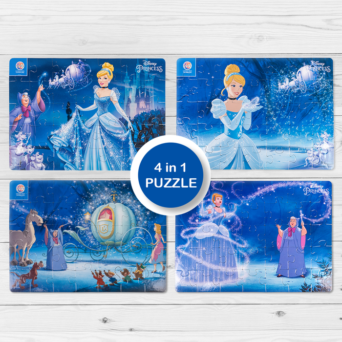 Disney Princess Cindrella 4 in 1 jigsaw puzzle for Kids