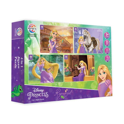 Disney Princess Rapunzel 4 in 1 jigsaw puzzle for Kids