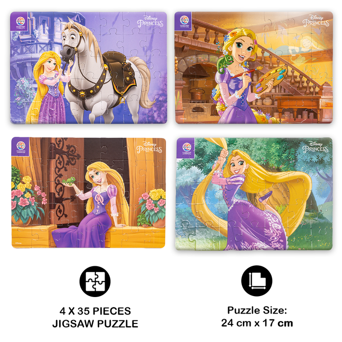 Disney Princess Rapunzel 4 in 1 jigsaw puzzle for Kids