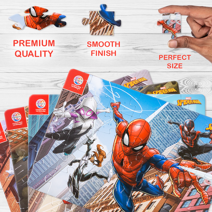 Marvel Spiderman 4 in 1 jigsaw puzzle for Kids