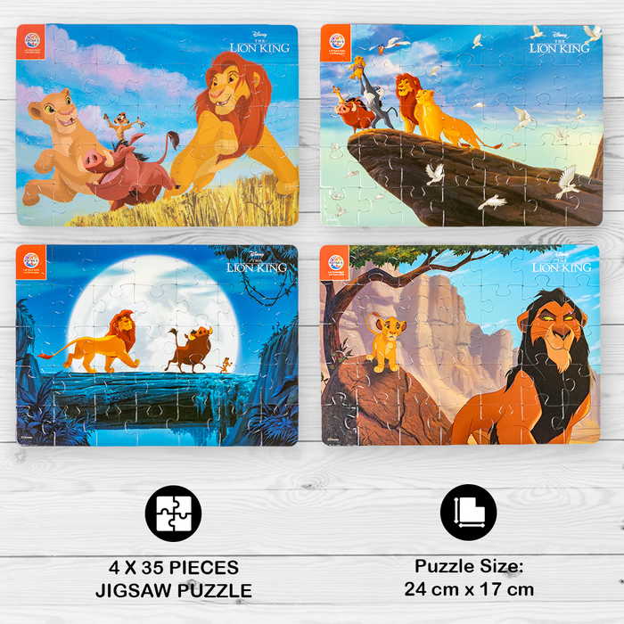 Disney Lion King 4 in 1 jigsaw puzzle for Kids