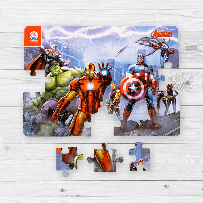 Marvel Avengers Team 4 in 1 jigsaw puzzle for Kids