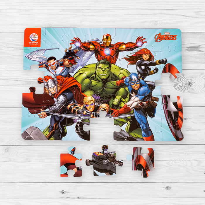 Marvel Avengers Team 4 in 1 jigsaw puzzle for Kids