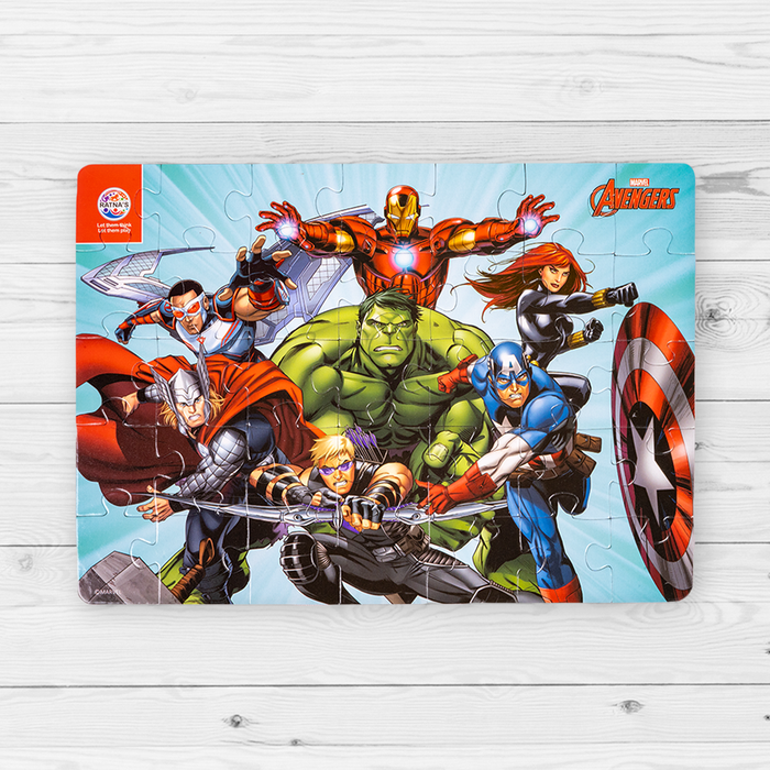 Marvel Avengers Team 4 in 1 jigsaw puzzle for Kids