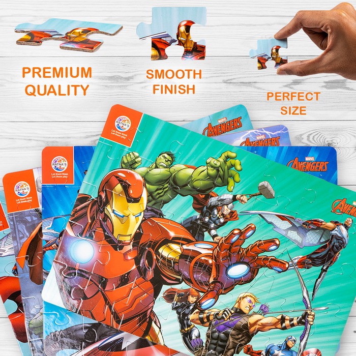 Marvel Avengers Team 4 in 1 jigsaw puzzle for Kids