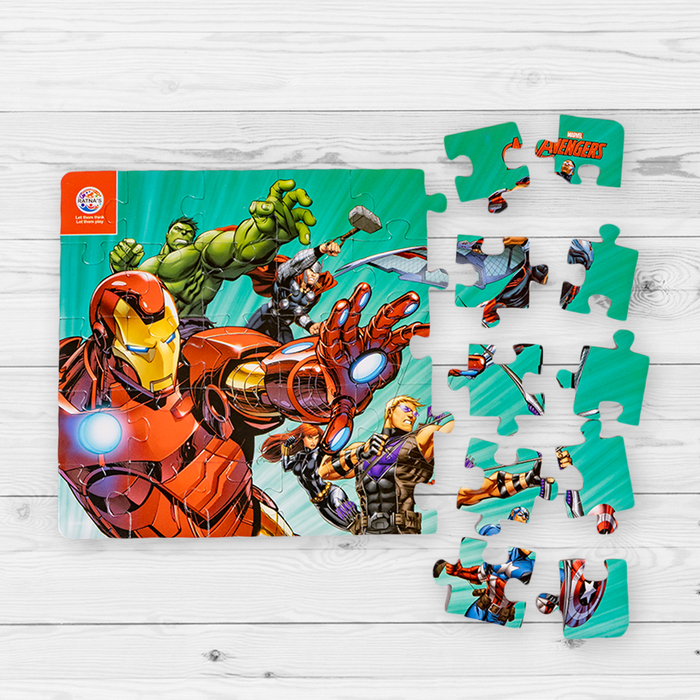 Marvel Avengers Team 4 in 1 jigsaw puzzle for Kids