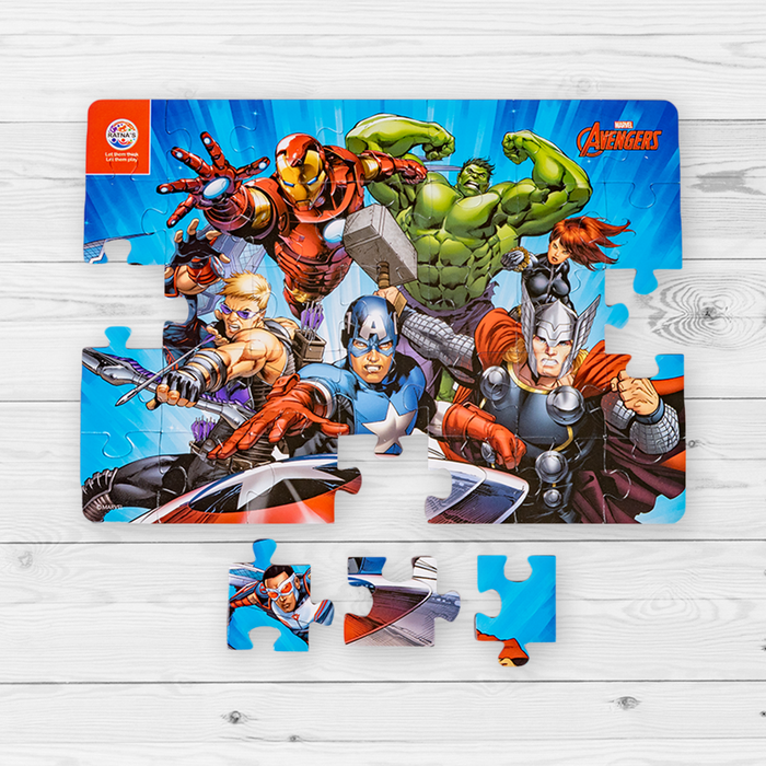 Marvel Avengers Team 4 in 1 jigsaw puzzle for Kids