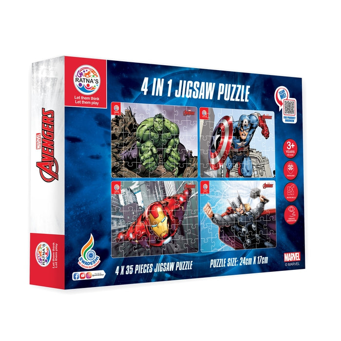 Marvel Avengers Solo 4 in 1 jigsaw puzzle for kids