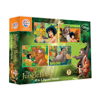 Disney The Jungle book 4 in 1 jigsaw puzzle for Kids